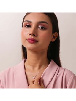 Zavya - Leaf Of Light Silver Adjustable Necklace