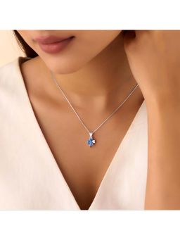 Zavya - A Wish On The Sky Rhodium Plated Necklace