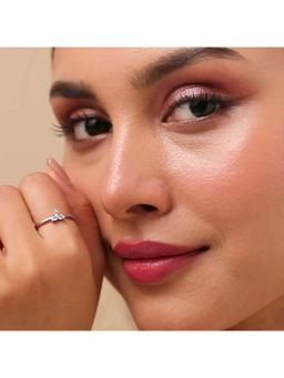 Zavya - Three Wishes Silver Rhodium Plated Adjustable Ring