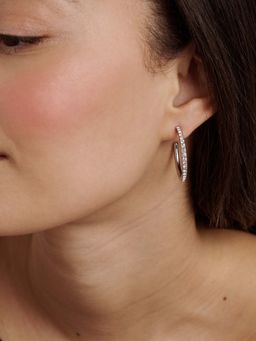 Ted Baker - Clanci Medium Crystal Hoop Earrings