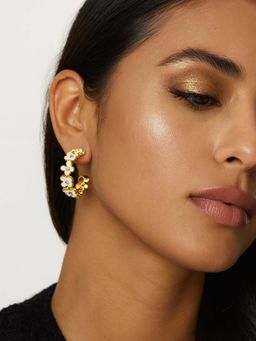 Ted Baker - Garvi Garland Hoop White Earrings