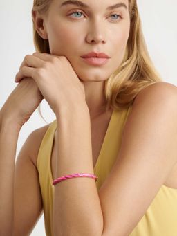Ted Baker - Trinity Twist Enamel Hinged Pink Bracelet