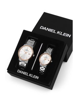 Daniel Klein - Pair Gents & Ladies Silver Watch DK.1.13298-4