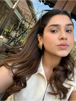 AMOSSH - Gold Anti Tarnish Chunky Triangle Statement Earrings