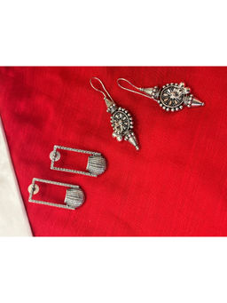 Niska - Silver Sterling Charm Earrings (Pack of 2)