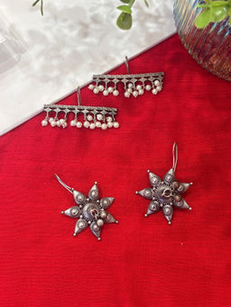 Niska - Silver Siren Earrings (Pack of 2)