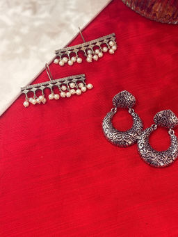 Niska - Silver Misty Dew Earrings (Pack of 2)