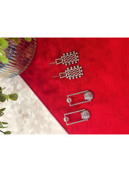 Niska - Silver Urban Frost Earrings (Pack of 2)