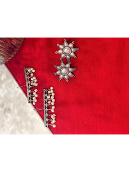 Niska - Silver Echo Loop Earrings (Pack of 2)