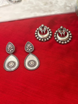 Niska - Love in Silver Earrings (Pack of 2)