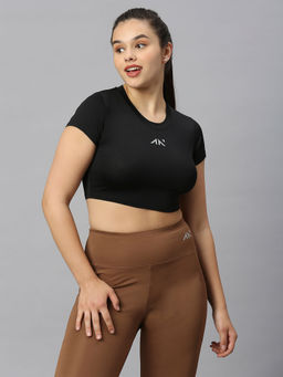 AESTHETIC NATION - Black Eternal Crop Tops