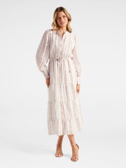 Forever New - White Margaux Button Down Midi Dress with Belt (Set of 2)