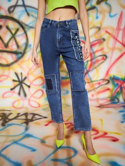 KASSUALLY - Narrow Fit Mid Waist Denim