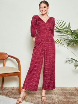 KASSUALLY - Pleated Sleeve Jumpsuit