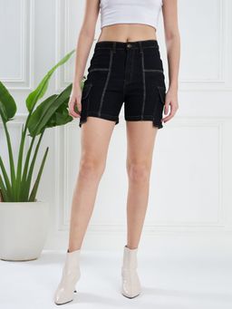 KASSUALLY - Denim Shorts With Side Pockets