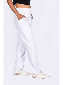 Muvazo - Women White Breathe Easy Track Pant