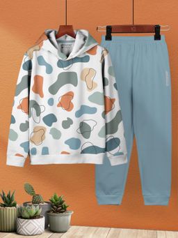 HELLCAT - White Hoodie with Grey Joggers (Set of 2)