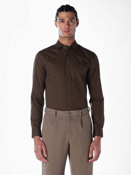Jack & Jones - Jack and Jones Men Slim Fit Brown Shirt
