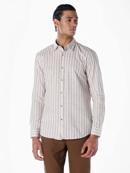 Jack & Jones - Jack and Jones Men Regular Fit Beige Shirt