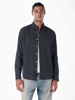 Jack & Jones - Jack and Jones Men Regular Fit Navy Blue Shirt