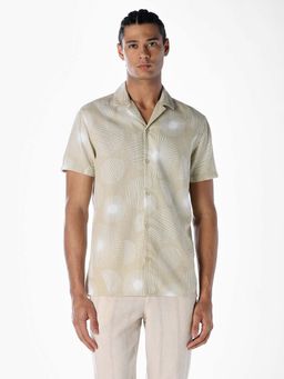 Jack & Jones - Jack and Jones Men Comfort Fit Beige Shirt