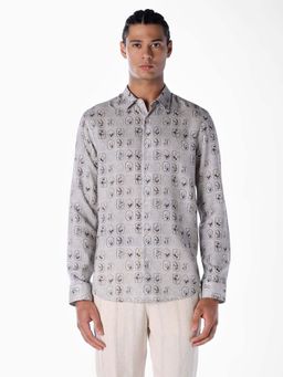 Jack & Jones - Jack and Jones Men Slim Fit Grey Shirt