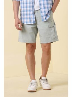 Allen Solly - Men Grey Textured Shorts