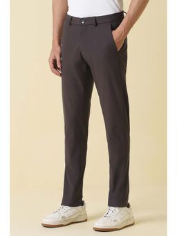 Allen Solly - Men Brown Textured Casual Trouser