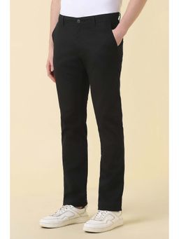 Allen Solly - Men Black Textured Casual Trouser
