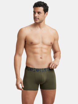 Jockey - IC28 Men Tactel Microfiber Elastane Stretch Solid Trunk - forest Night