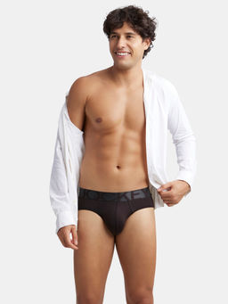 Jockey - IC27 Men Tactel Microfiber Elastane Stretch Solid Brief - Brown