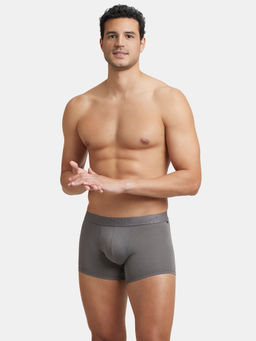 Jockey - IC25 Men Tencel Micro Modal Cotton Elastane Solid Trunk - Gun Metal