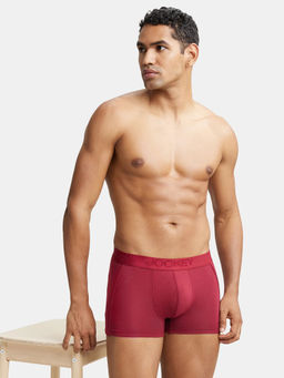 Jockey - IC25 Men Tencel Micro Modal Cotton Elastane Solid Trunk - Red Pepper