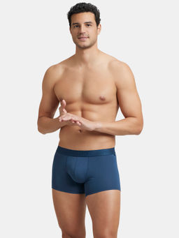 Jockey - IC25 Men Tencel Micro Modal Cotton Elastane Solid Trunk - Petrol