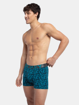 Jockey - IC30 Men Tactel Microfiber Elastane Printed Trunk - Ocean Depth Prints