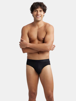 Jockey - IC24 Men Tencel Micro Modal Cotton Elastane Stretch Solid Brief - Black