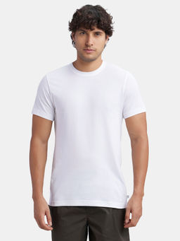 Jockey - MC06 Men Super Combed Cotton Half Sleeved Inner T-Shirt - White