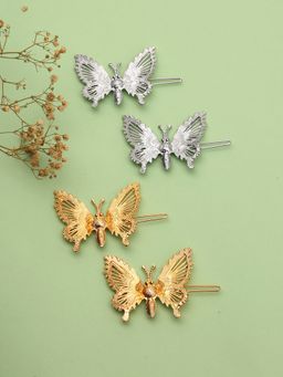 Laida - 4 Pairs Butterfly Hair Clips for Women and Kids
