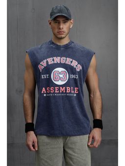 Bonkers Corner - Navy Blue Mightiest League Vest Tank