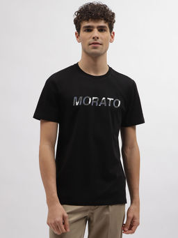 Antony Morato - Men Black Printed Round Neck Short Sleeves T-Shirt