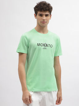 Antony Morato - Men Green Printed Round Neck Short Sleeves T-Shirt