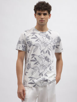 Antony Morato - Men Grey Printed Round Neck Short Sleeves T-Shirt