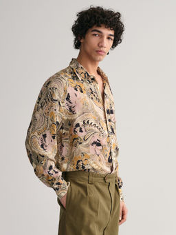 GANT - Men Printed Spread Collar Full Sleeves Shirt