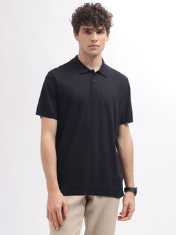 GANT - Men Black Solid Polo T-Shirt
