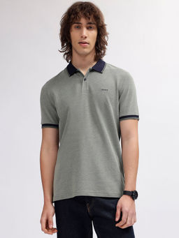 GANT - Men Green Solid Polo T-Shirt