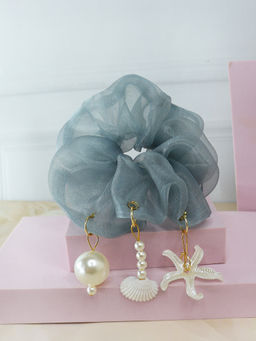 Soho Boho Studio - Grey Coastal Charm Scrunchies