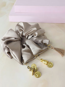 Soho Boho Studio - Taupe Gothic Boho Charm Scrunchies