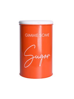 Voncasa - Metal Sugar Jar - Orange