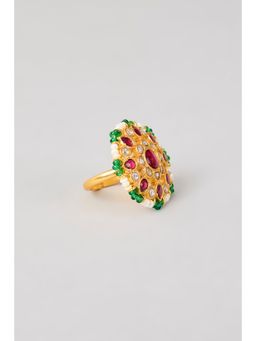 KARISA DESIGNS - Multi-Color Kashi Kundan Ring