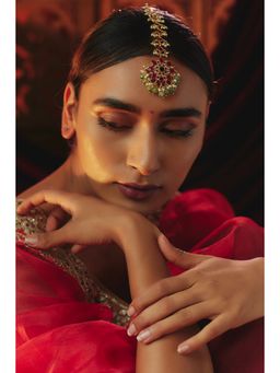 KARISA DESIGNS - Multi-Color Gomti Kundan Maang Tikka